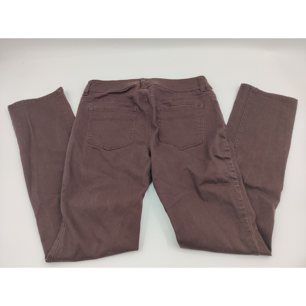 Chicos So Slimming Straight Leg Pants Brown Size 0.5 Regular Cotton Stretch - Picture 2 of 10